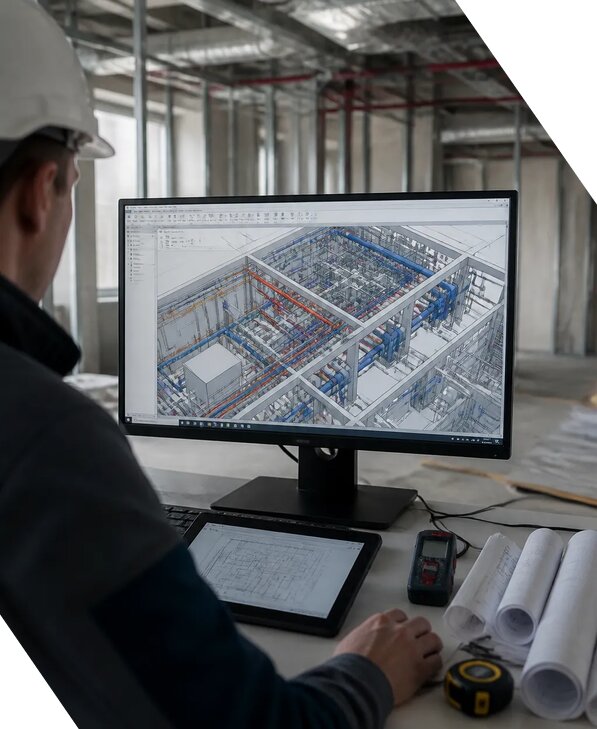 Создание BIM модели инженерных сетей для объектов в Коломне